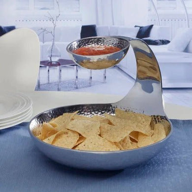 Towle Hammersmith Gooseneck Chip & Dip Server - Anara Lifestyle