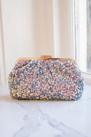 Trixie Sequin Clutch