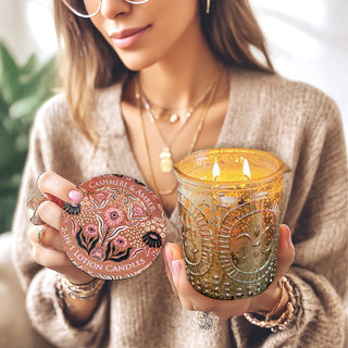 Cashmere and Amber 18 oz ~ Lotion Candle