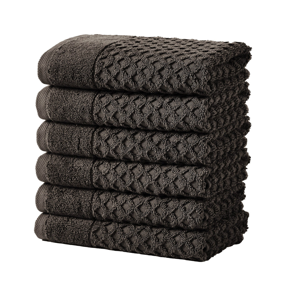 Grayson Cotton Diamond Waffle Weave Bath Towel Set