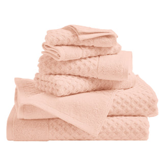 Grayson Cotton Diamond Waffle Weave Bath Towel Set