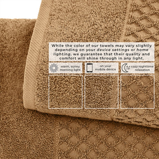 Grayson Cotton Diamond Waffle Weave Bath Towel Set