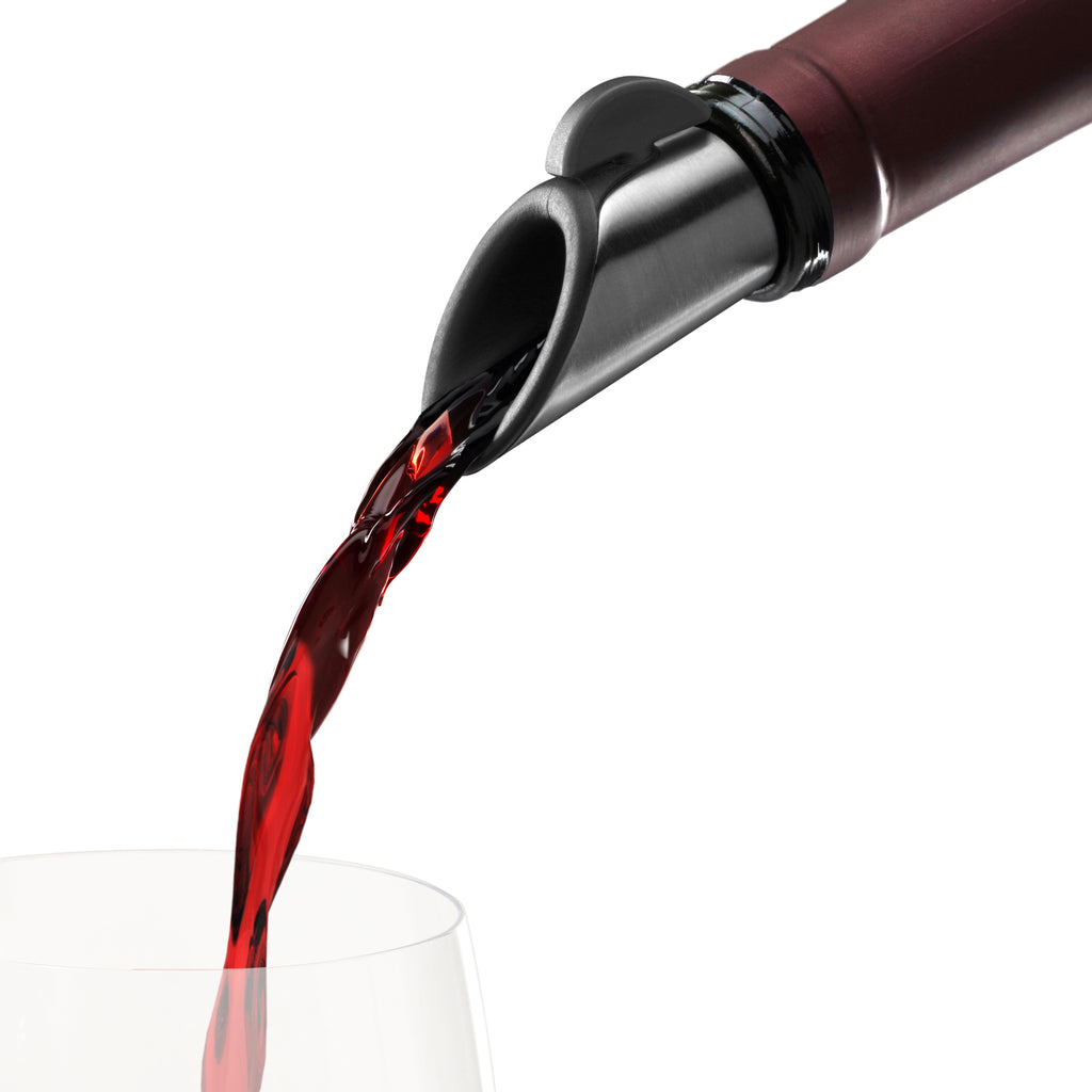 Wine Pourer and Stopper in Graphite