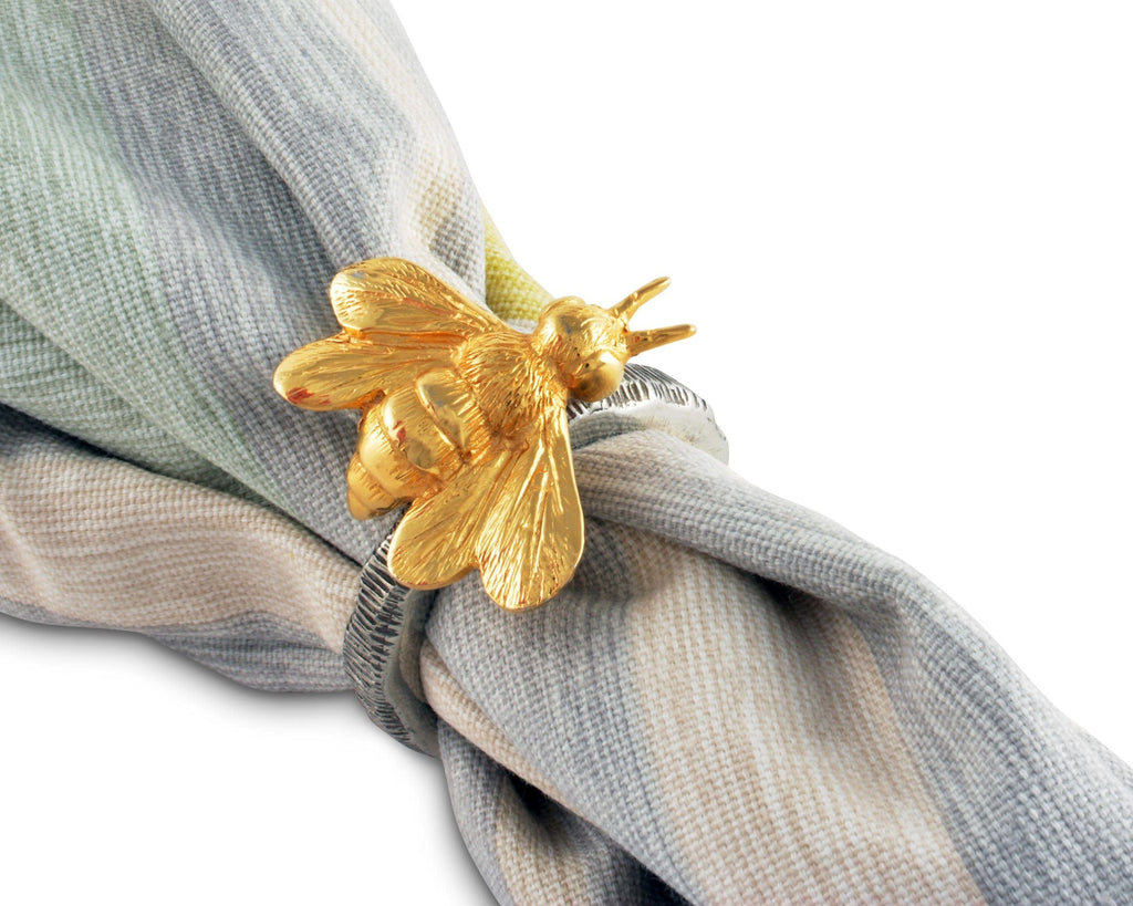 Gold Bee Napkin Ring