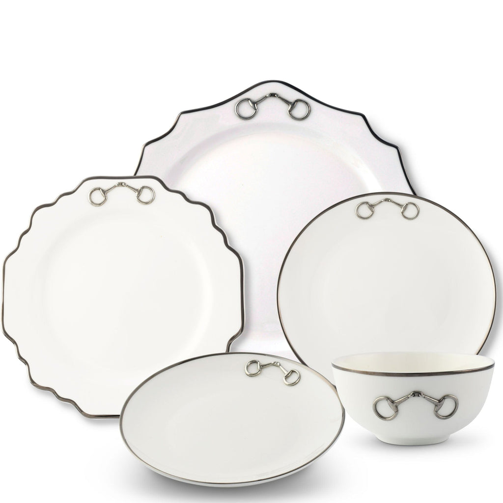 Bone China Pewter Bit Dinnerware
