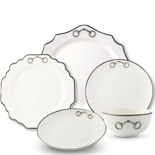 Bone China Pewter Bit Dinnerware