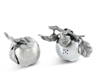 Apple Salt & Pepper Set | Vagabond House Farmer’s Market Pewter