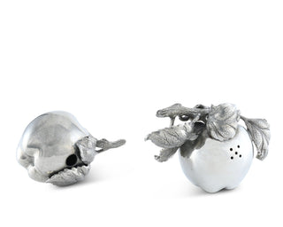 Apple Salt & Pepper Set | Vagabond House Farmer’s Market Pewter