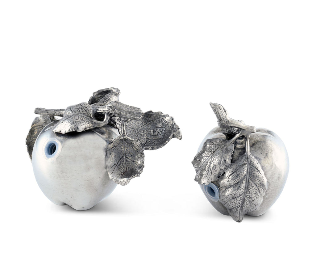 Apple Salt & Pepper Set | Vagabond House Farmer’s Market Pewter