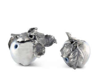 Apple Salt & Pepper Set | Vagabond House Farmer’s Market Pewter