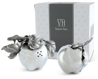 Apple Salt & Pepper Set | Vagabond House Farmer’s Market Pewter