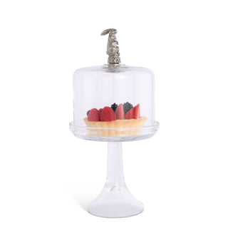 Bunny Glass Covered Cake / Dessert Stand