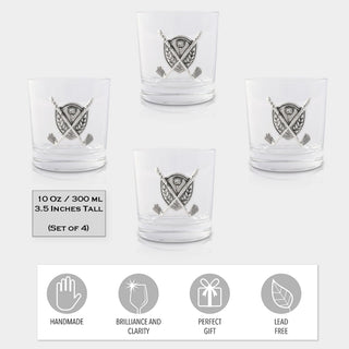 Golf Bar Glasses Set of 4