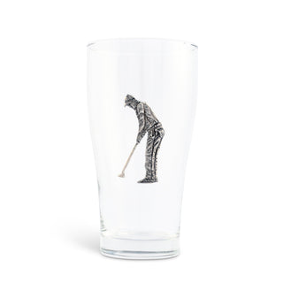 Golfer Beer Glass
