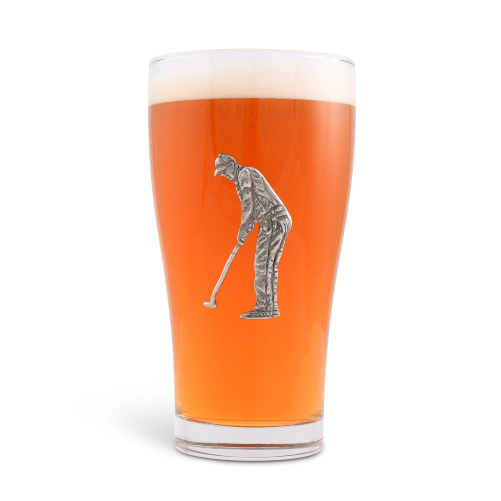 Golfer Beer Glass