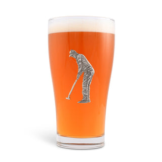 Golfer Beer Glass
