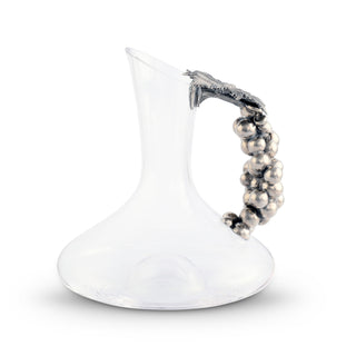 Grape Wine Decanter Small | Glass & Pewter Designer Decanter 36 oz