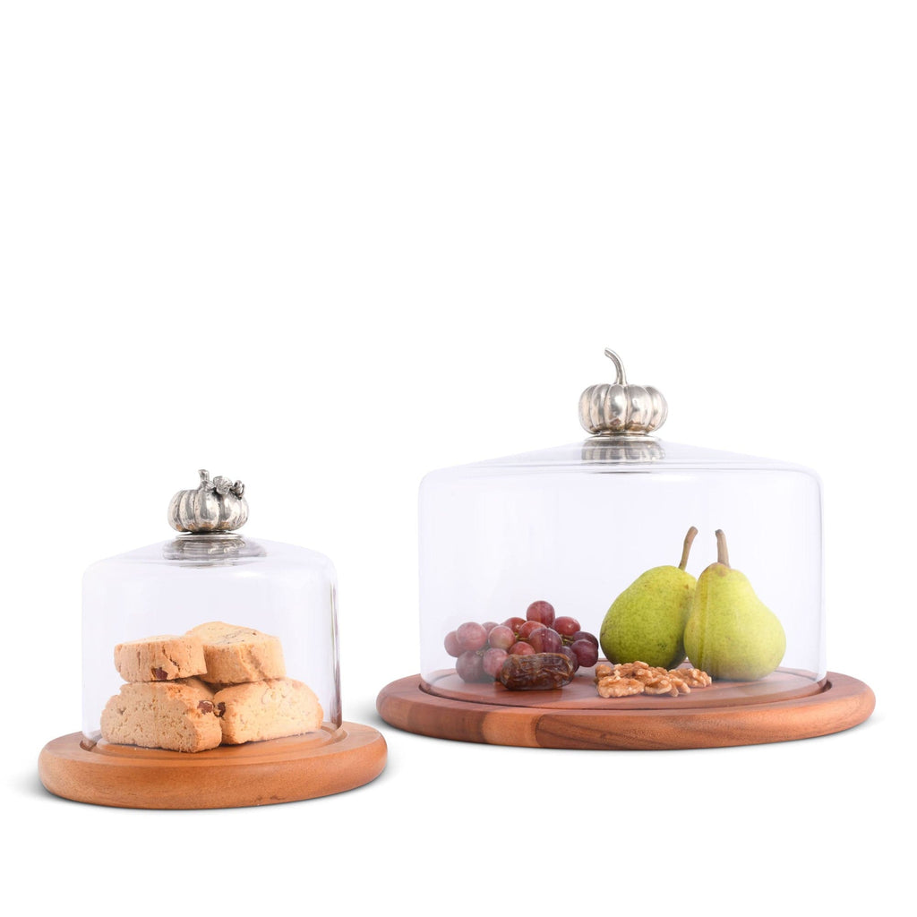 Pumpkin Glass Covered Cheese Wood Board