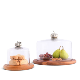 Pumpkin Glass Covered Cheese Wood Board