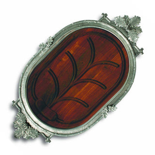 Black Forest Carving Board | Cherry Wood & Pewter Oak Accents