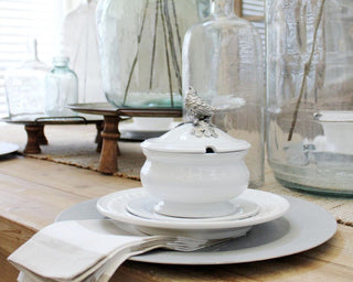 Songbird Porcelain Lidded Bowl | Vagabond House Porcelain & Pewter