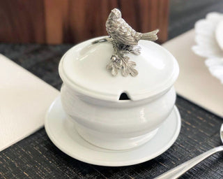 Songbird Porcelain Lidded Bowl | Vagabond House Porcelain & Pewter