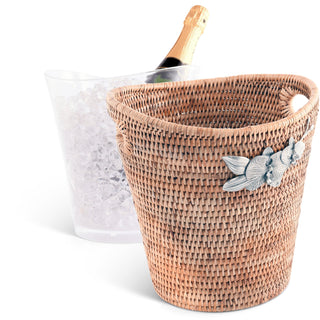 Orchids Hand Woven Wicker Rattan Champagne / Ice Bucket