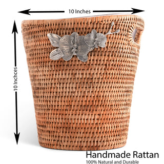 Orchids Hand Woven Wicker Rattan Champagne / Ice Bucket