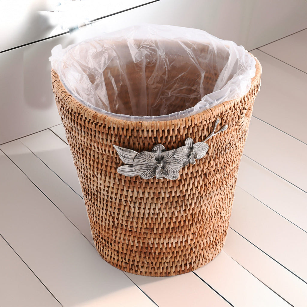 Orchids Hand Woven Wicker Rattan Champagne / Ice Bucket