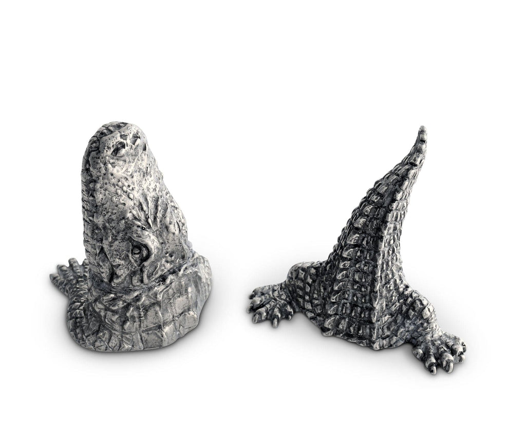 Pewter Alligator Salt & Pepper Set