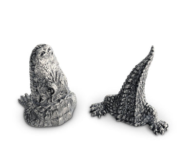 Pewter Alligator Salt & Pepper Set