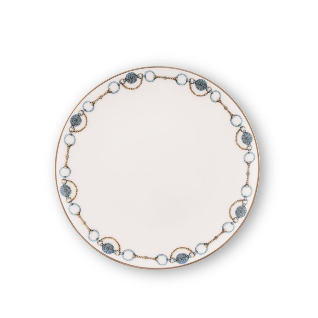 Amarillo Concho Pattern Bone China Round Bread Plate