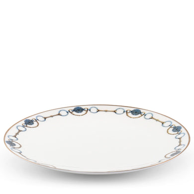 Amarillo Concho Pattern Bone China Round Charger Plate