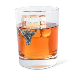 Long Horn Double Old Fashion Bar Glass | Western Frontier Barware