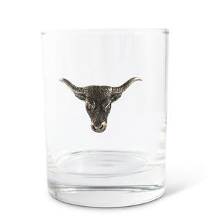 Long Horn Double Old Fashion Bar Glass | Western Frontier Barware