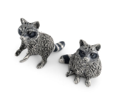 Raccoon Salt & Pepper Set | Vagabond House Woodland Creatures