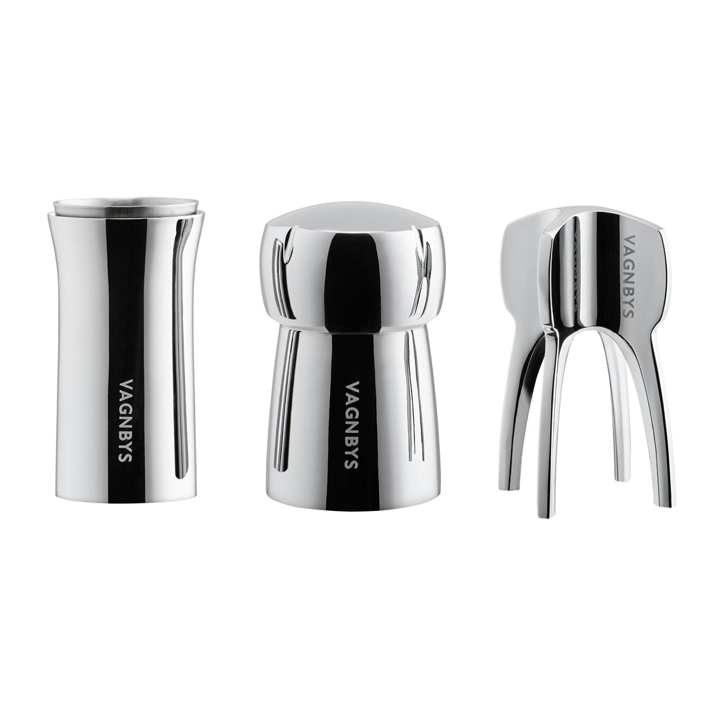 Vagnbys® Stainless Steel Champagne Pourer, Stopper and Twister Set - Anara Lifestyle