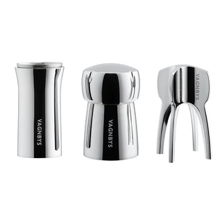 Vagnbys® Stainless Steel Champagne Pourer, Stopper and Twister Set - Anara Lifestyle