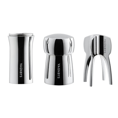 Vagnbys® Stainless Steel Champagne Pourer, Stopper and Twister Set - Anara Lifestyle