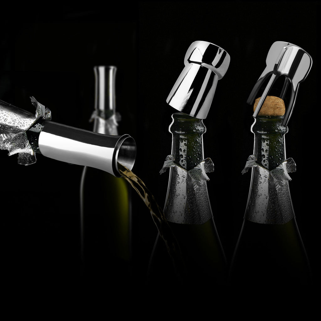 Vagnbys® Stainless Steel Champagne Pourer, Stopper and Twister Set - Anara Lifestyle