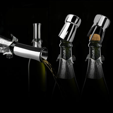 Vagnbys® Stainless Steel Champagne Pourer, Stopper and Twister Set - Anara Lifestyle