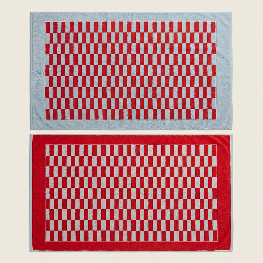 Pietra Checkered Australian Cotton Towels