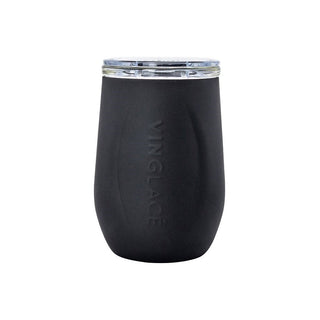 Vinglacé Glass-Lined Wine Tumbler with Lid – 10 oz Insulated Drinkware