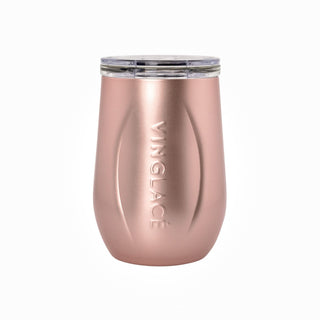 Vinglacé Glass-Lined Wine Tumbler with Lid – 10 oz Insulated Drinkware