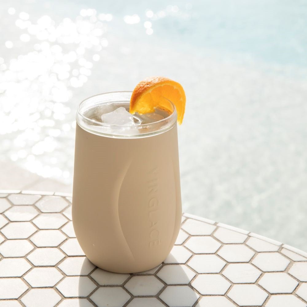 Vinglacé Glass-Lined Wine Tumbler with Lid – 10 oz Insulated Drinkware