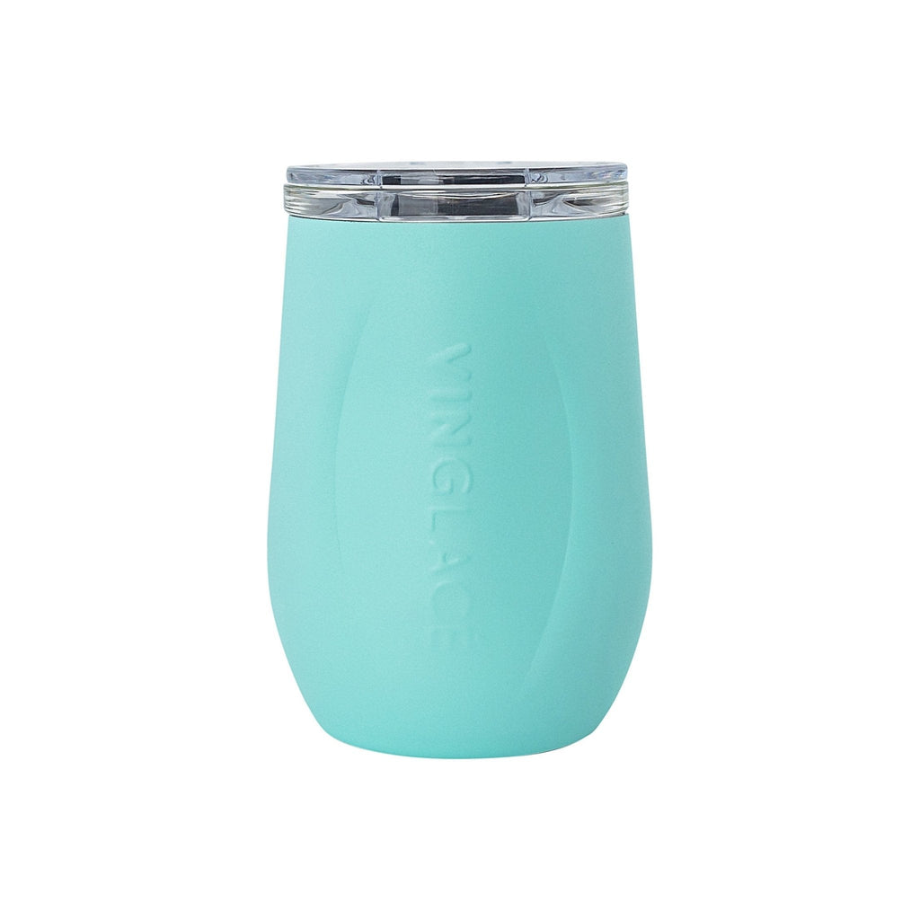 Vinglacé Glass-Lined Wine Tumbler with Lid – 10 oz Insulated Drinkware