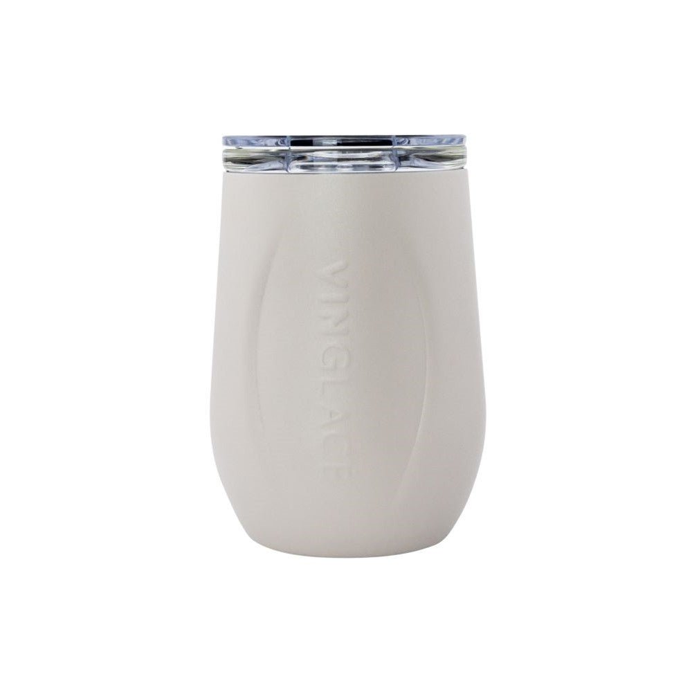 Vinglacé Glass-Lined Wine Tumbler with Lid – 10 oz Insulated Drinkware