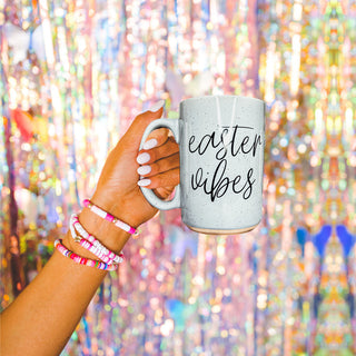 Serving Easter Vibes Coffee Mug – Speckled Spring Ceramic Mug (16.23 oz)