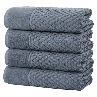 Grayson Cotton Diamond Waffle Weave Bath Towel Set