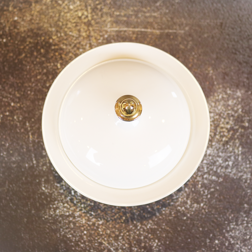 White Versailles Soup Bowl with Lid Set of 4 | Classic Porcelain